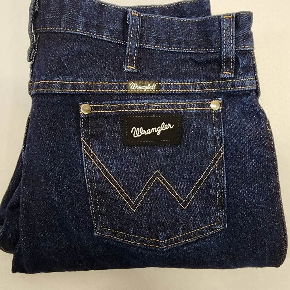Wrangler Cowboy Cut Silver Edition Slim Fit Jeans 36x30 10933SEDD Dark Denim